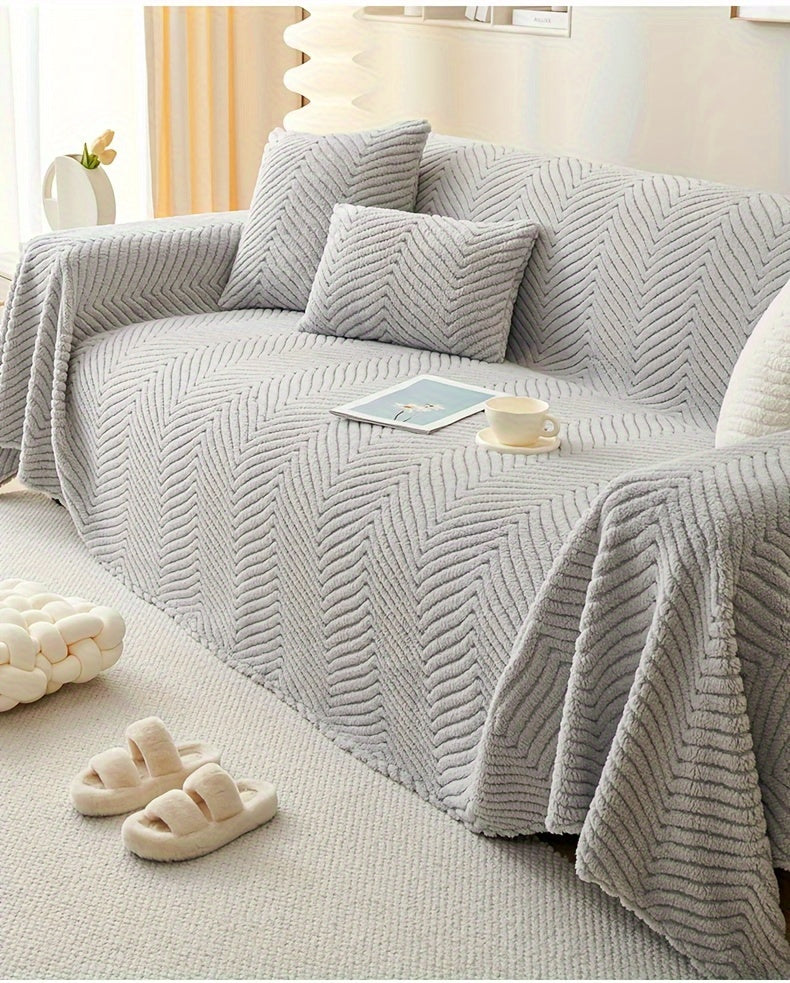 Luxurious Plush Sofa Cover Blanket