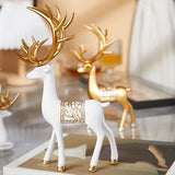 Glittering Reindeer Figurine Statue