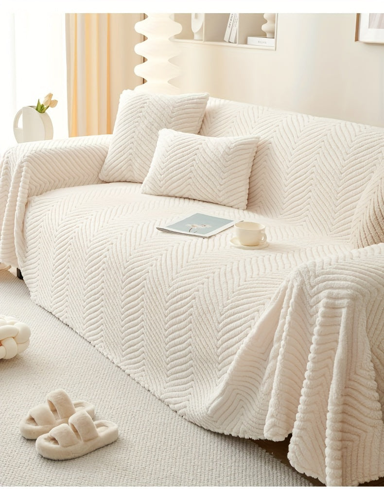 Luxurious Plush Sofa Cover Blanket