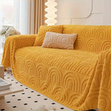 Jacquard Velvet Plush Sofa Cover