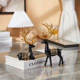 Glittering Reindeer Figurine Statue