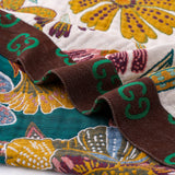 Rustic Charm Floral Cotton Blanket