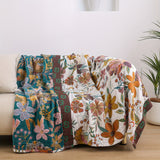Rustic Charm Floral Cotton Blanket