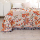 Rustic Boho Floral Reversible Blanket