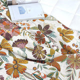 Rustic Charm Floral Cotton Blanket