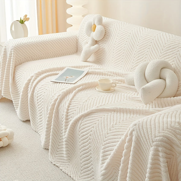 Luxurious Plush Sofa Cover Blanket
