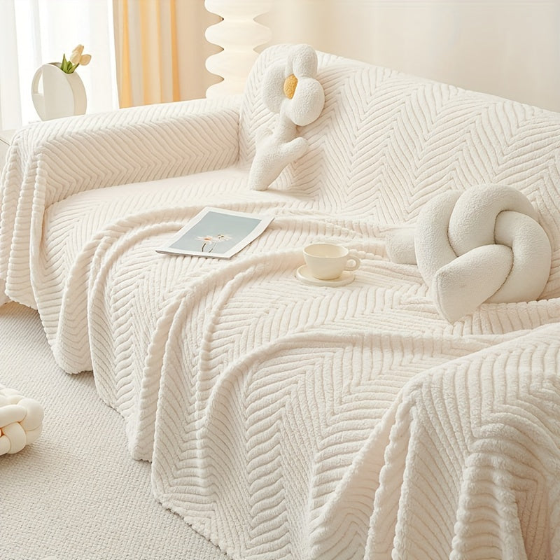 Luxurious Plush Sofa Cover Blanket