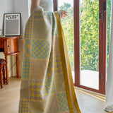 Rubik Cube Jacquard Cotton Blanket