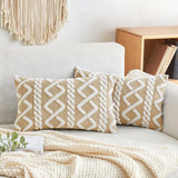 Faux Wool Geometric Pillow Covers