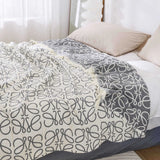Four Layers Cotton Tassel Blanket