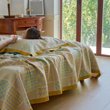 Rubik Cube Jacquard Cotton Blanket