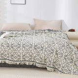Four Layers Cotton Tassel Blanket