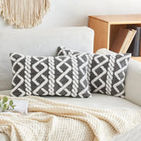 Faux Wool Geometric Pillow Covers