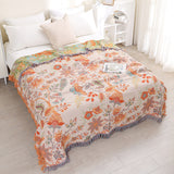 Rustic Boho Floral Reversible Blanket
