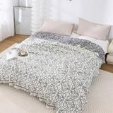 Four Layers Cotton Tassel Blanket