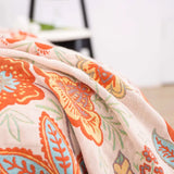 Rustic Boho Floral Reversible Blanket
