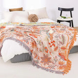 Rustic Boho Floral Reversible Blanket