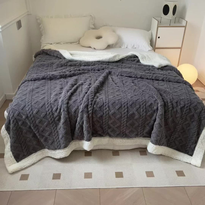 Snuggle Sherpa Throw Blanket