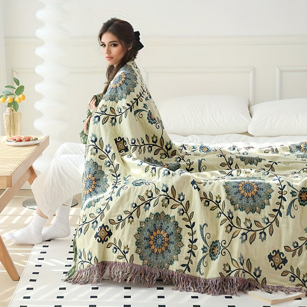 Luxurious Cotton Multi-Layer Gauze Blanket