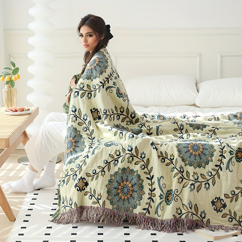 Luxurious Cotton Multi-Layer Gauze Blanket