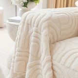 Jacquard Velvet Plush Sofa Cover