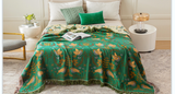 Bohemia Flower Bird Cotton Blanket